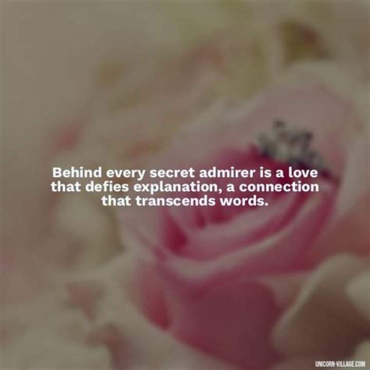 25 Secret Admirer Quotes And Sayings Collection QuotesBae