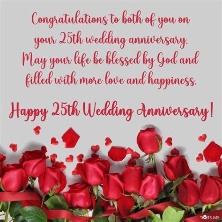 25th Wedding Anniversary Wishes and Messages WishesMsg