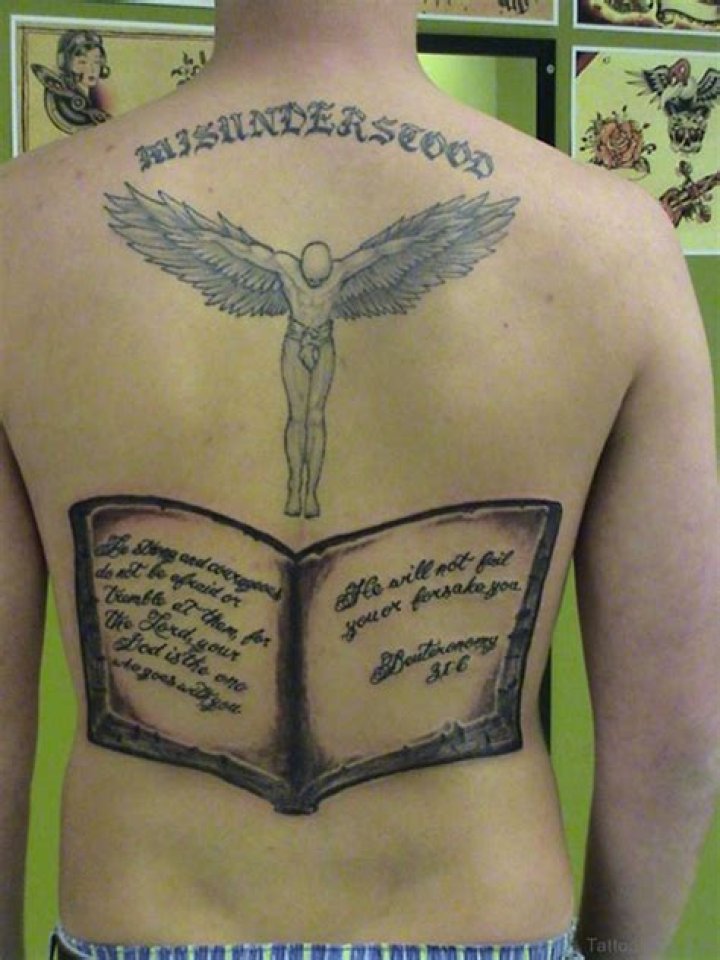 52 Religious Bible Verses Tattoos Designs On Back