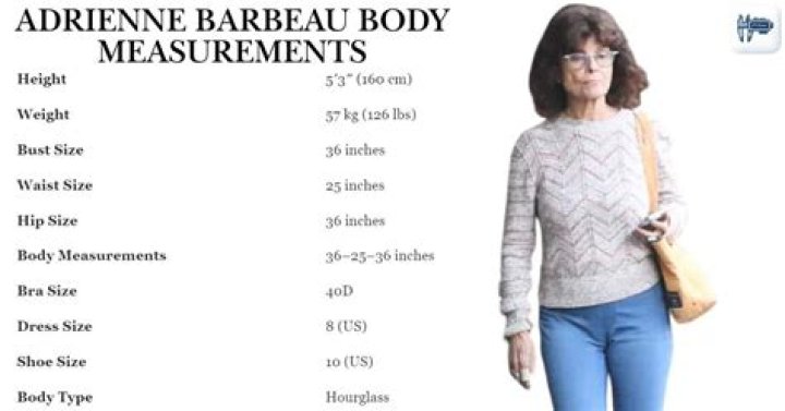 Adrienne Barbeau Body Size Breast Waist Hips Bra Height Weight
