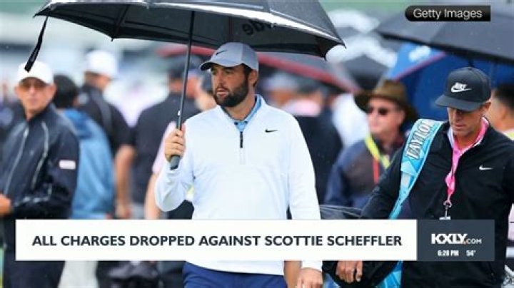 All charges against Scottie Scheffler have been dropped