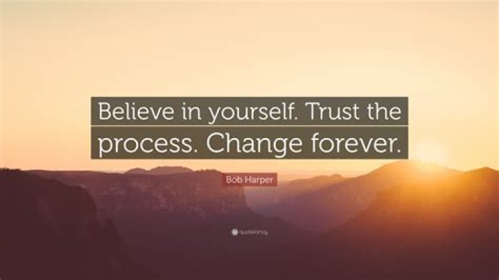 Bob Harper Quote “Believe in yourself. Trust the process. Change