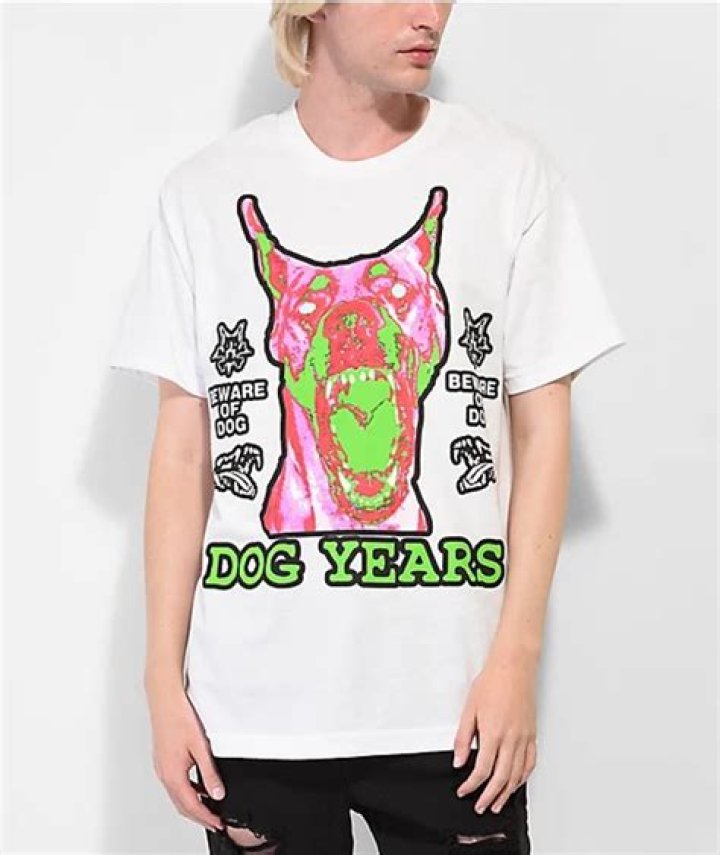 Dog Years Beware White TShirt