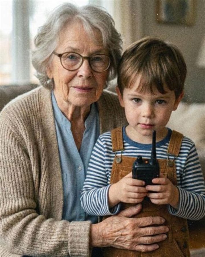 Dwina holding her grandson Max (Son of RJ and Megan) Bee gees, Andy