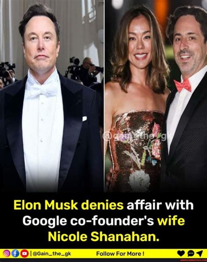 Elon Musk Denies Affair With Sergey Brin's Wife Nicole Shanahan