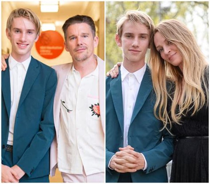 Ethan Hawke and his children enjoy a fun Father's Day by the beach