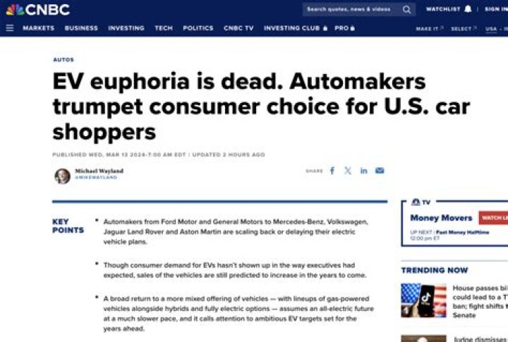 EV euphoria is dead. Automakers are scaling back or delaying their
