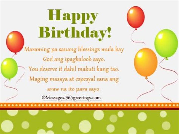 Happy Birthday Greetings Quotes Tagalog Best 25 Birthday Message