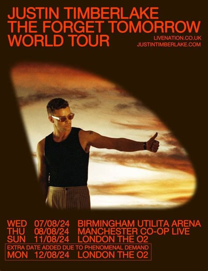 Justin Timberlake tour 2024 Tickets for PNC Arena show in Raleigh