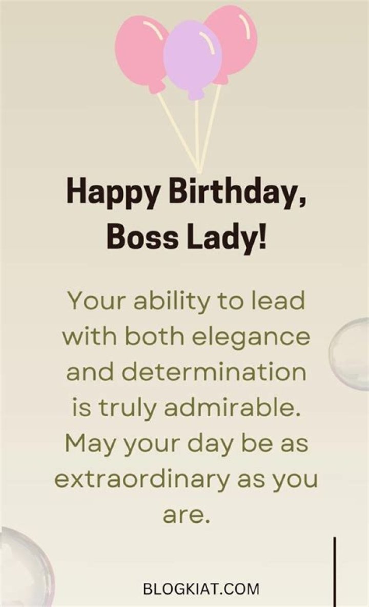 Lady Boss Birthday Wishes