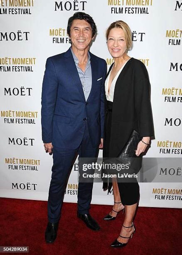 Lou Diamond Phillips and wife Kelly Stock Editorial Photo &copy; s_bukley