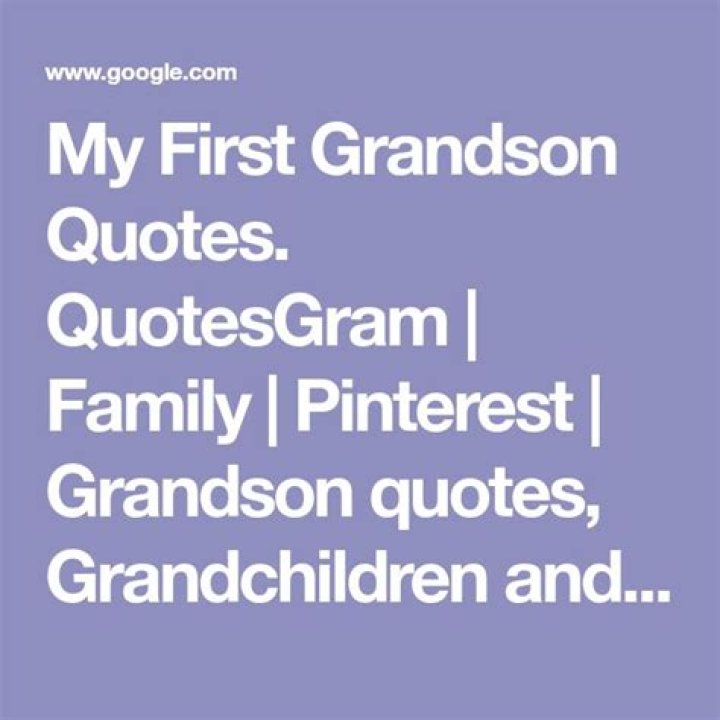 My First Grandson Quotes. QuotesGram