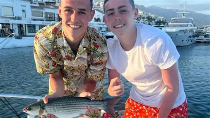 Phil Foden with his brother Celebrities InfoSeeMedia