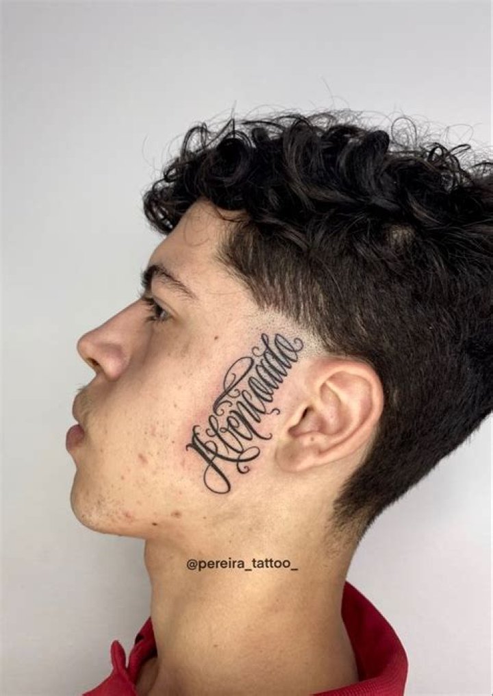 Pinterest Tatuagem na cara, Tatuagem na lateral do pescoço, Tatuagem
