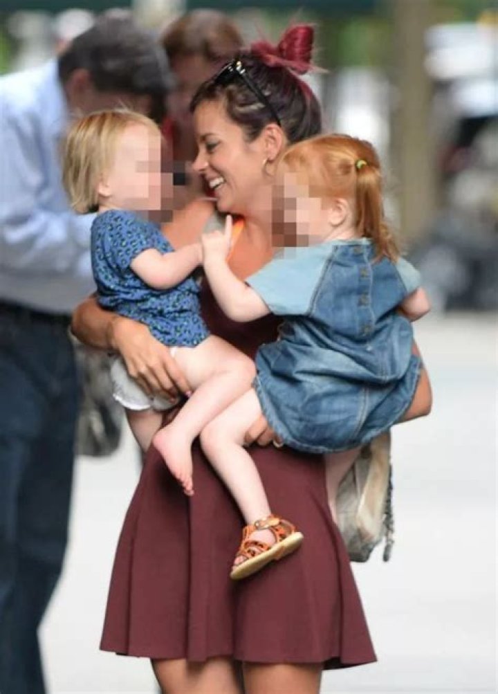 Proud mum Lily Allen pictured sharing tender moment with her two