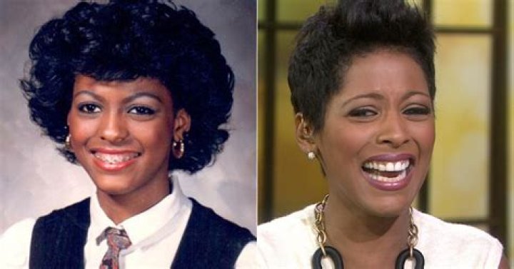 Tamron Hall gasps at the sight of an old school photo but we love it