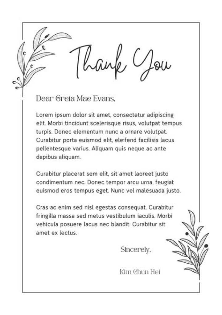 Thank You Letter For Best Friend English Wallpaper Site
