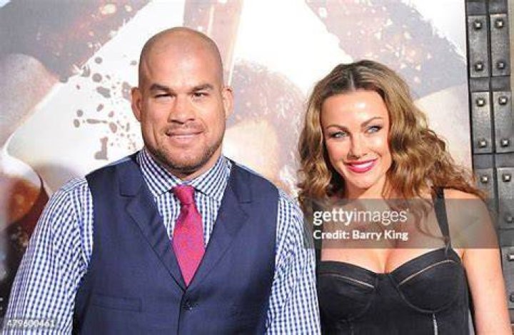 Tito Ortiz and wife Kristin Ortiz at the premiere of 300 RISE OF AN
