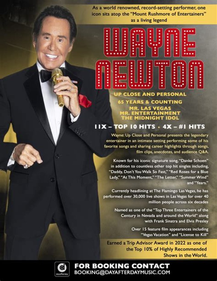 Wayne Newton to Return to Las Vegas Strip Pace.Vegas