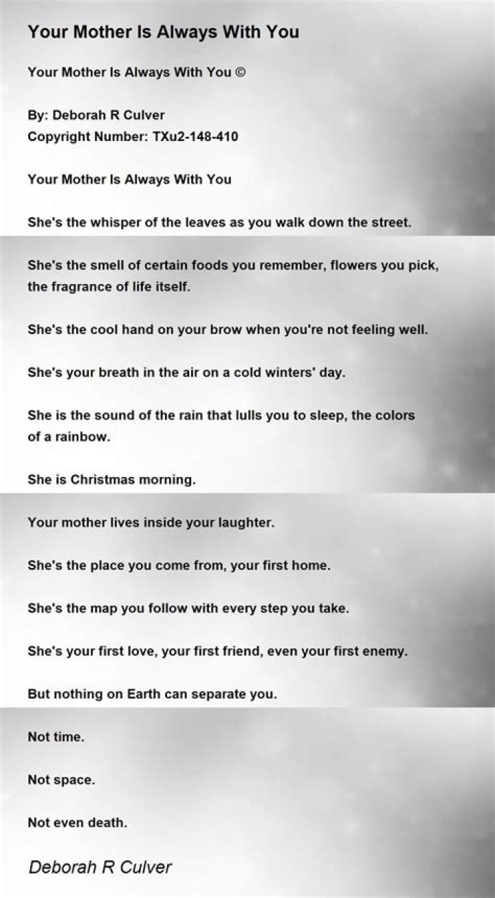 Your Mother Is Always With You Pictures, Photos, and Images for